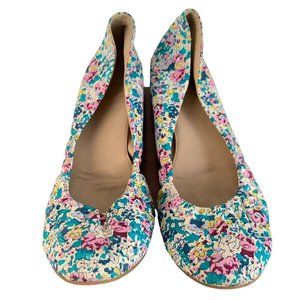 J.Crew Women's Cece Ballet Flats Liberty Floral Pattern Made in Italy Size 7.5